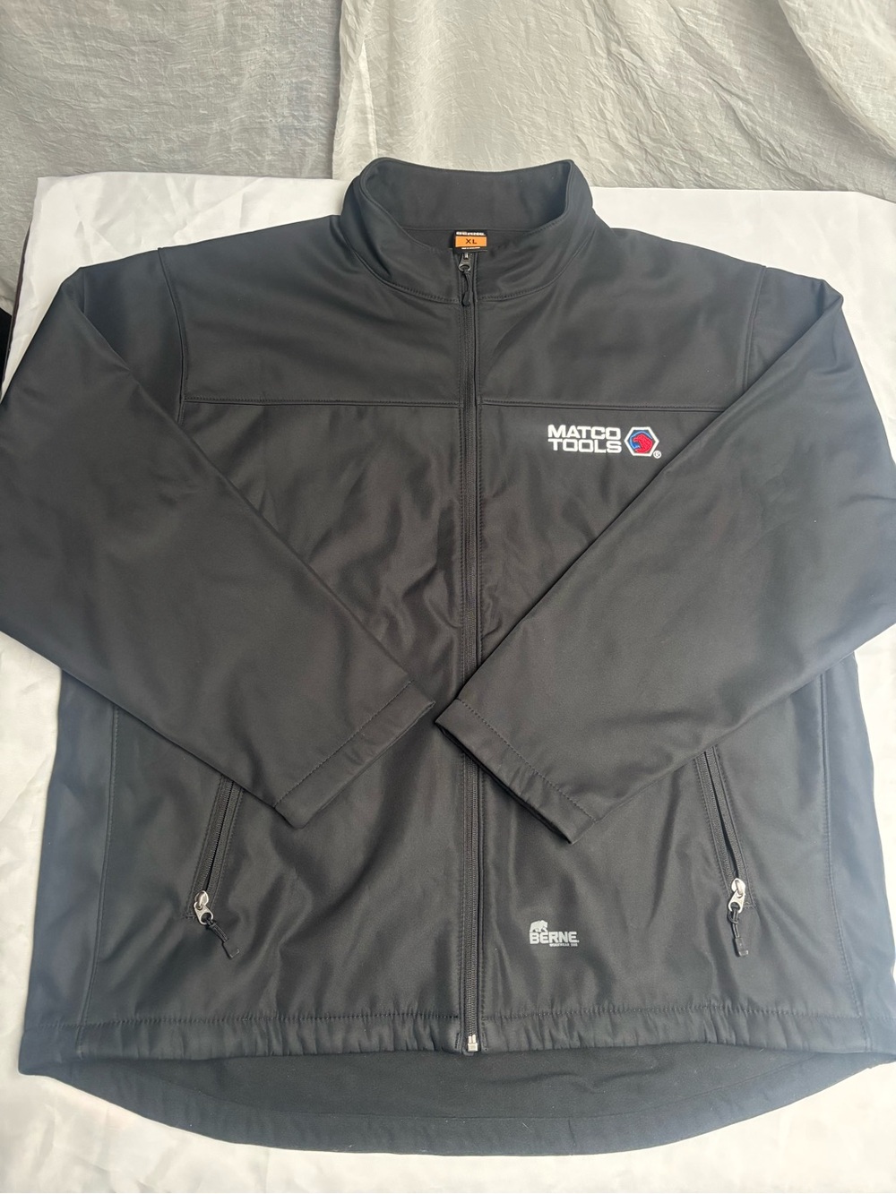 MATCO TOOLS Berne Men's Black Lightweight Soft-Shell Jacket